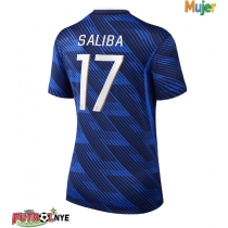 Camiseta Francia William Saliba #17 Primera Equipación para mujer Mundial 2026 manga corta